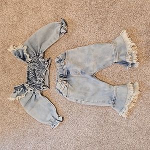 Two piece denim set (9-12 m)